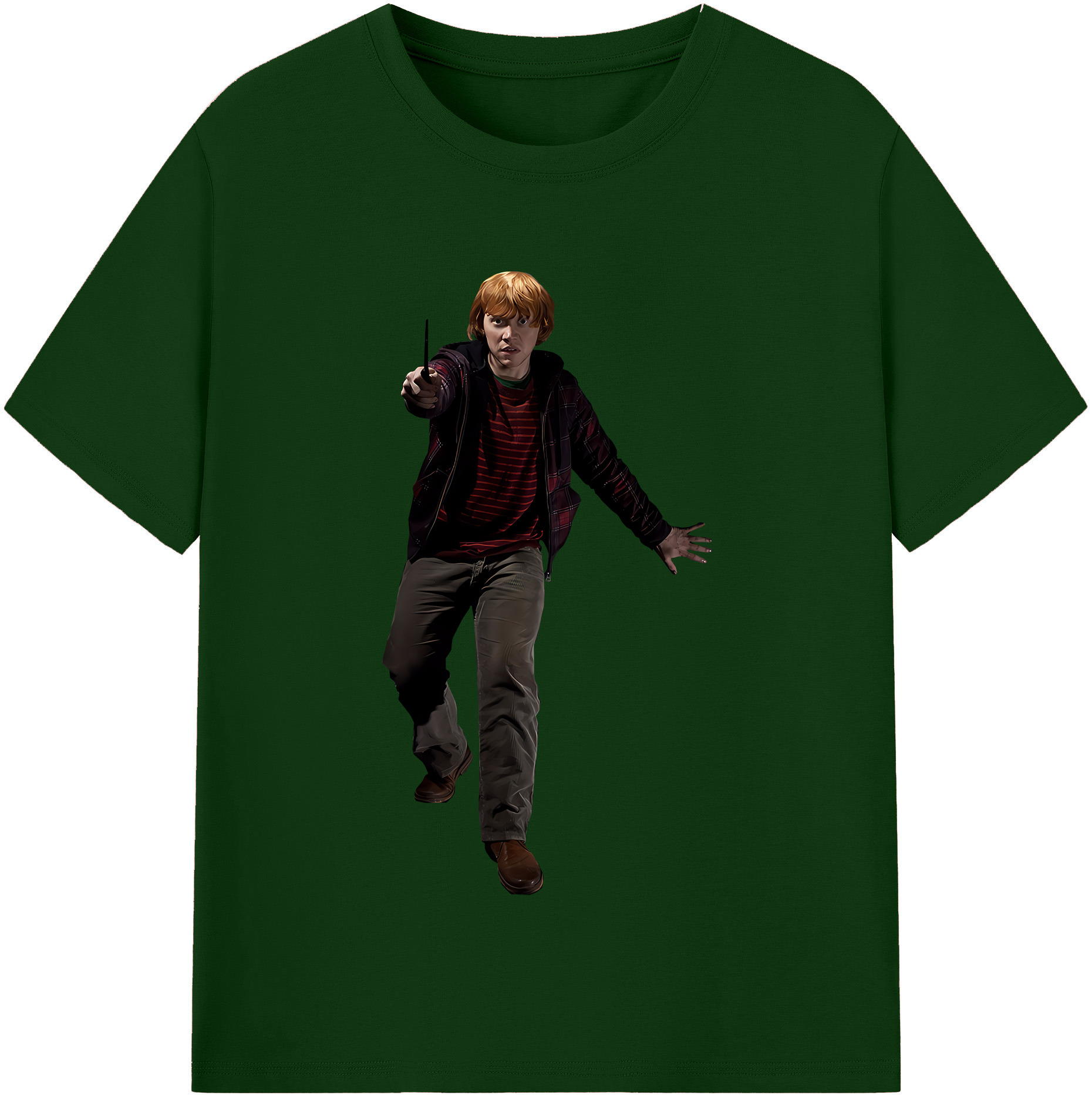 （画像用） Harry Potter ハリー・ポッターシリーズ 綿100％半袖Tシャツ（フロントプリント）